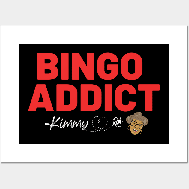 Bingo Addict Red Wall Art by Confessions Of A Bingo Addict